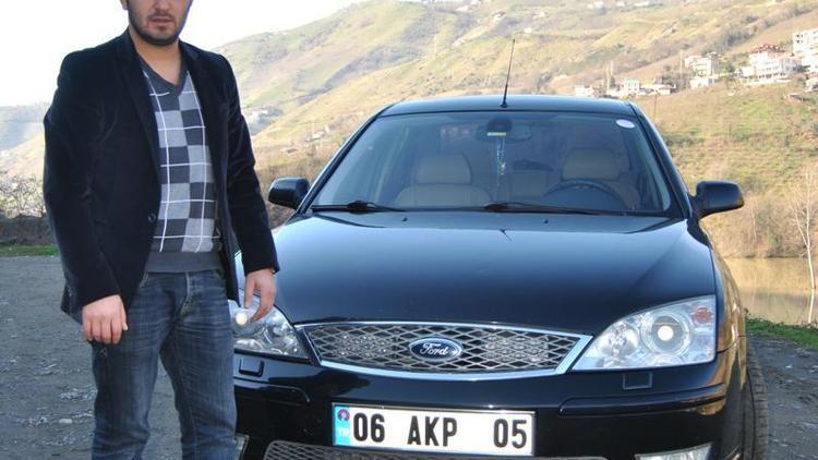 06 AKP 05 plakalı otomobiline 60 bin lira istiyor