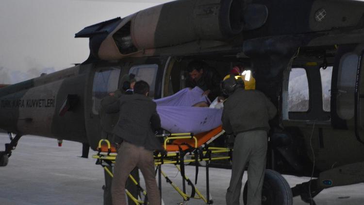 İntihar girişiminde bulunan hastayı TSK helikopteri kurtardı