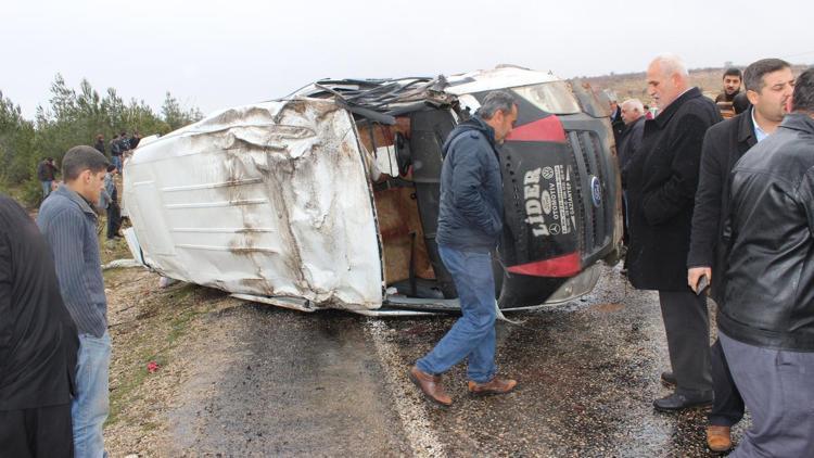 Gaziantepte trafik kazası: 1 ölü, 8 yaralı