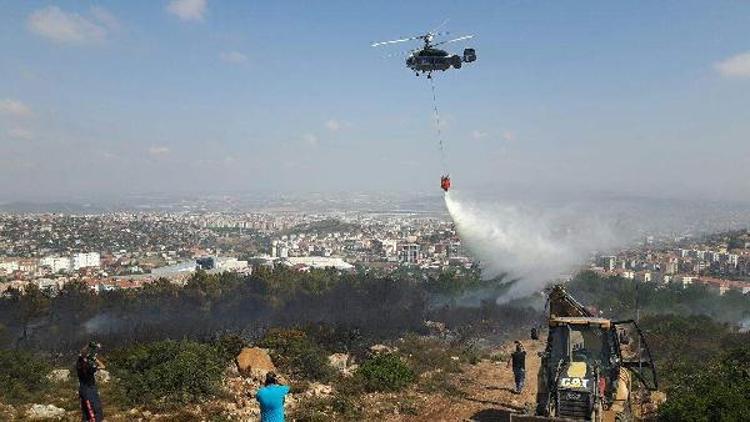 (geniş haber) Pendikte orman yangını