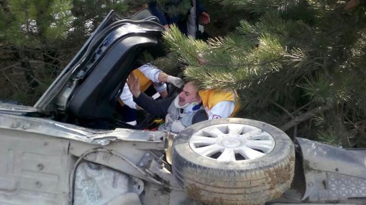 Boluda otomobil takla attı: 1 ölü, 5 yaralı