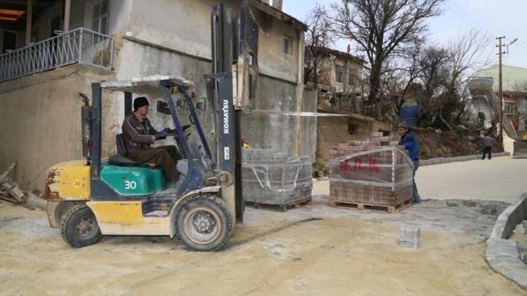 Kırklarelide yol yapım çalışmaları