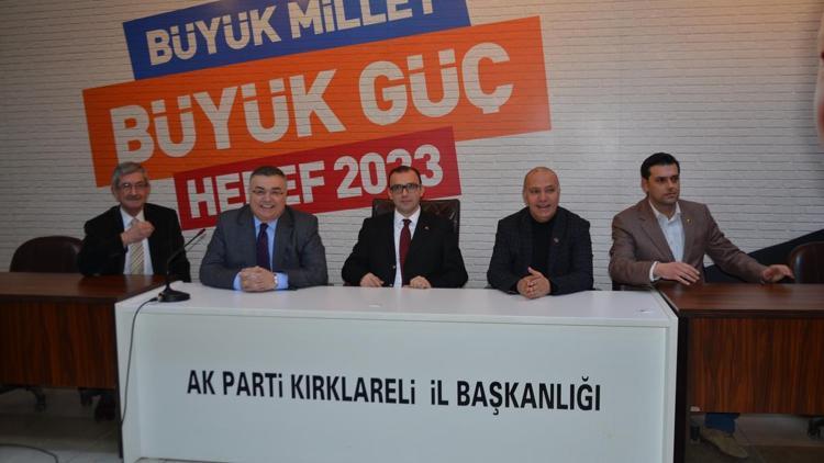 Belediye Başkanı Kesimoğlu, AK Parti İl Kırklareli İl Başkanlığını ziyaret etti