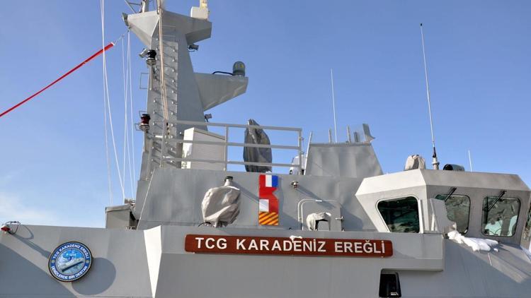 TCG Karadeniz Ereğli karakol gemisi tanıtıldı
