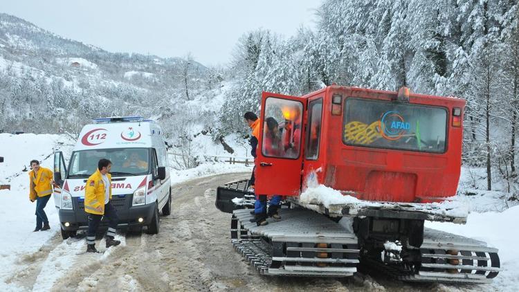 Felçli hastanın imdadına AFAD ve UMKE yetişti