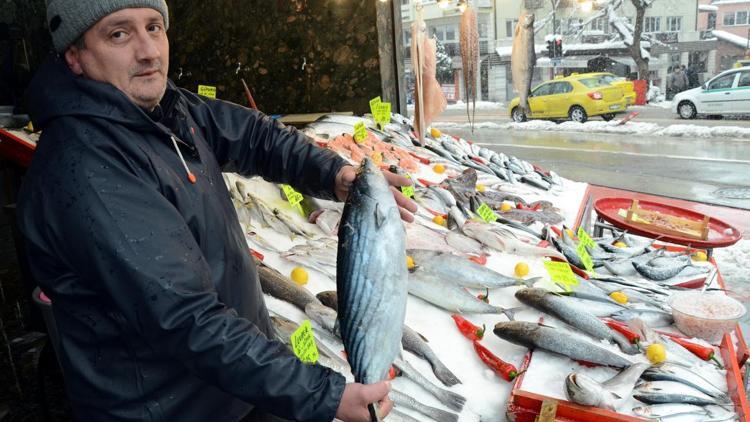 Kar, balık tezgahlarına zam yağdırdı