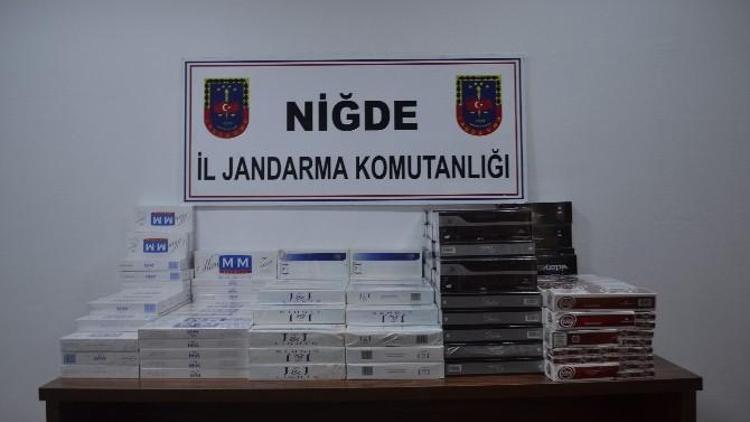 Bor’da 3 Bin 650 Paket Kaçak Sigara Ele Geçirildi