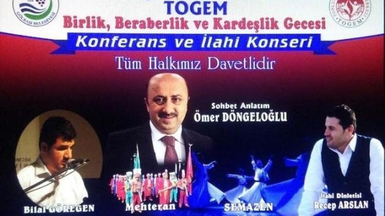 Gölbaşı İlçesinde Birlik, Beraberlik Ve Kardeşlik Gecesi Düzenlenecek