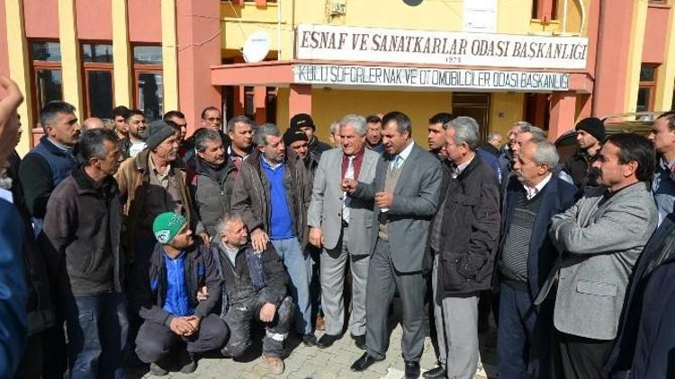 Kulu’da Araç Muayene İstasyonu İçin Protesto