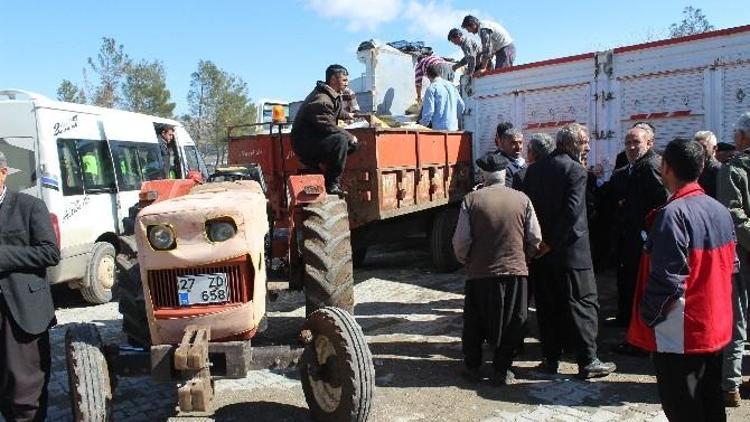 Gaziantep Büyükşehirden Küçükbaş Hayvan Yetiştiricilerine Yem Desteği Yapıldı