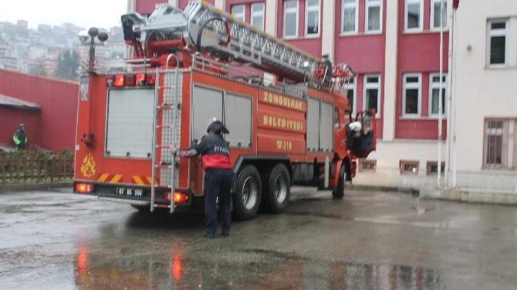 Imkb Anadolu Öğretmen Lisesi’nde Yangın Tatbikatı