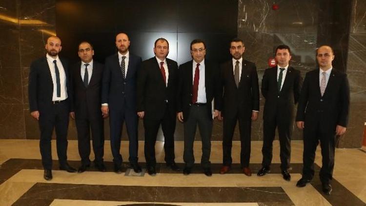 Erzincan TSO’dan Gümrük Ve Ticaret Bakanlığı Müşteşar Yardımcısı İsmail Yücel’e Ziyaret