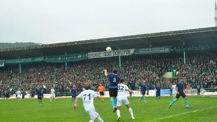 Kocaelispor’a Taraftar Desteği Yetmedi