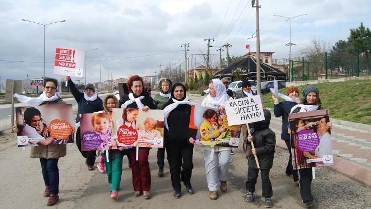 Malkara’da Sağlıkçılar ’Kadınlar’ İçin Yürüdü