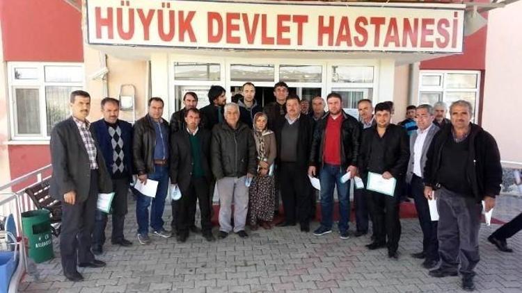 Hüyük’te Muhtarlara Acil Sağlık Yardım Eğitimi Verildi