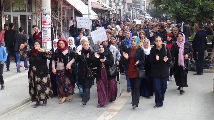 Halepçe Katliamı Kızıltepe’de Protesto Edildi