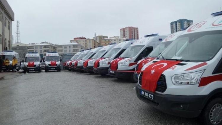 Malatya 112 Filosuna 11 Yeni Ambulans Daha Eklendi