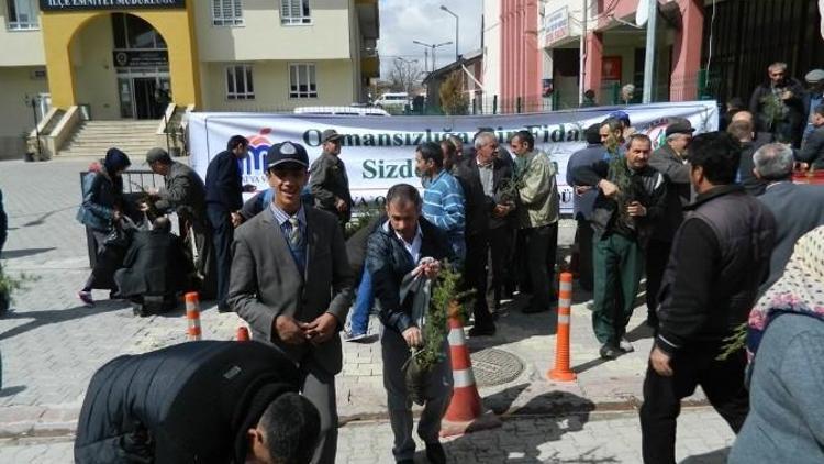 Orman İşletme Şefliği Tarafından Fidan Dağıtımı Yapıldı