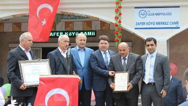 Zafer Köyü Camisi Dualarla İbadete Açıldı