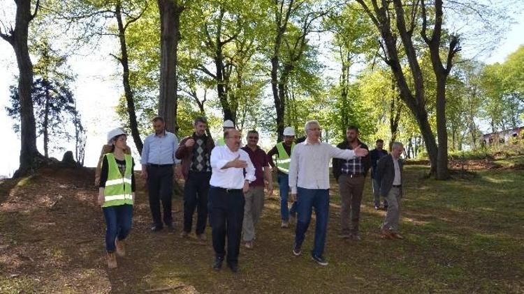 Başkan Gümrükçüoğlu, Botanik Park Çalışmalarını İnceledi