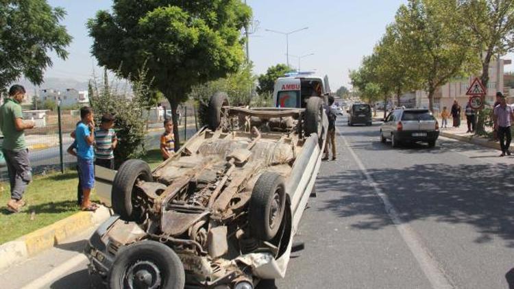 Adıyaman’da otomobil devrildi: 5 yaralı