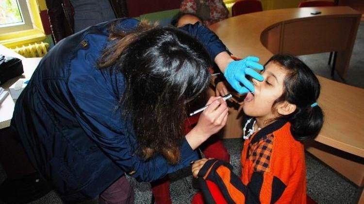 Otistik Engelli Çocuklar Ağız Ve Diş Sağlığı Taramasından Geçirildi