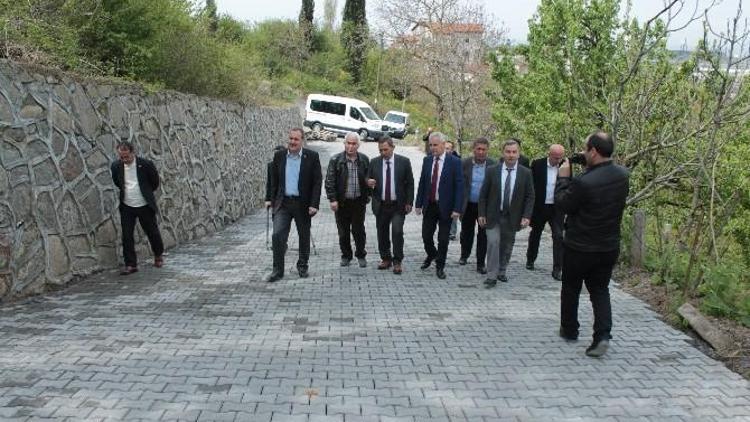 Başkan Uysal Yapımı Tamamlanan Yolu İnceledi