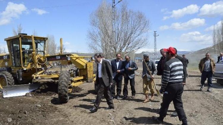 Palandöken Belediyesi Köylerde Kilit Taşı Çalışmalarına Start Verdi