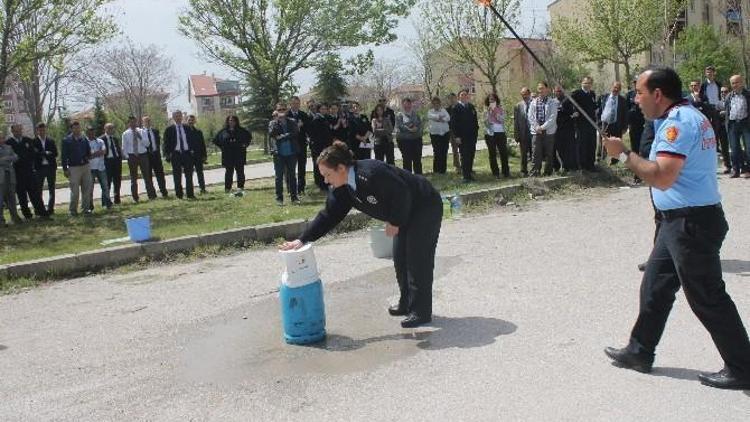 Polatlı Emniyeti’nde Yangın Tatbikatı