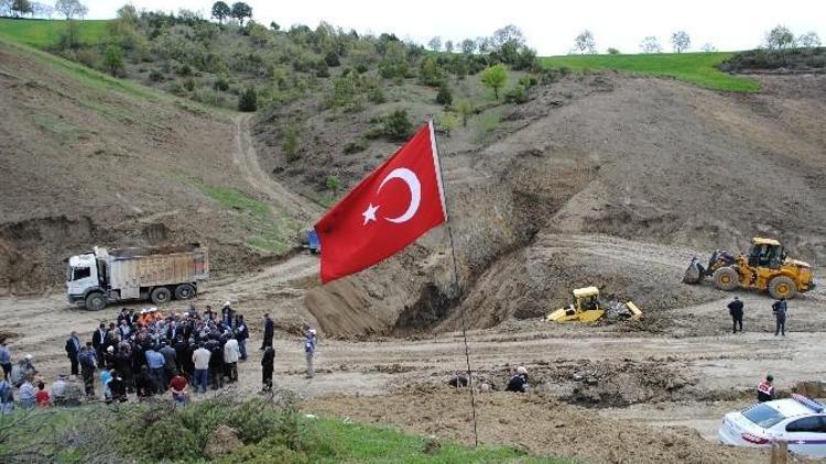 Gölet İnşaatı Dualarla Başladı