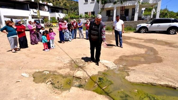 Bodrum İslamhaneleri Mahallesi’nde Pis Su Tepkisi