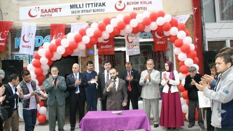 Devrek Saadet Partisi Seçim Ofisini Açtı