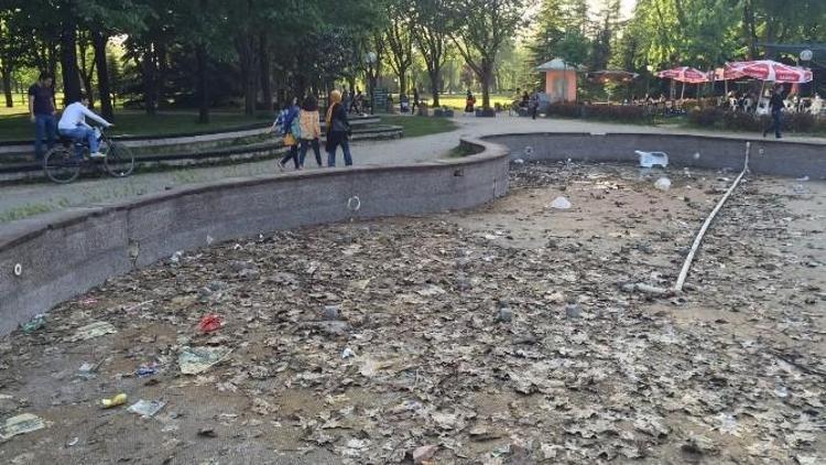 Botanik Park Havuzları Çöplük Oldu