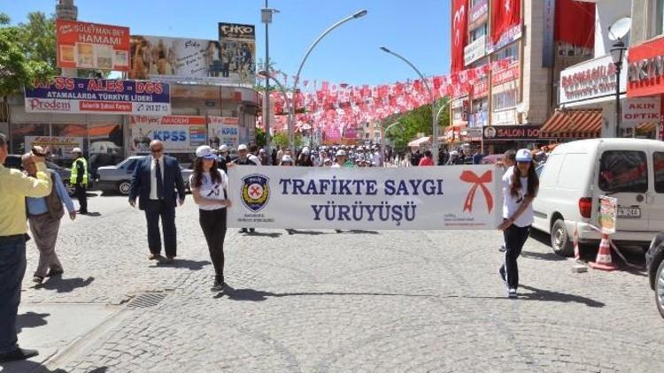 Karaman’da Trafikte Saygı Yürüyüşü