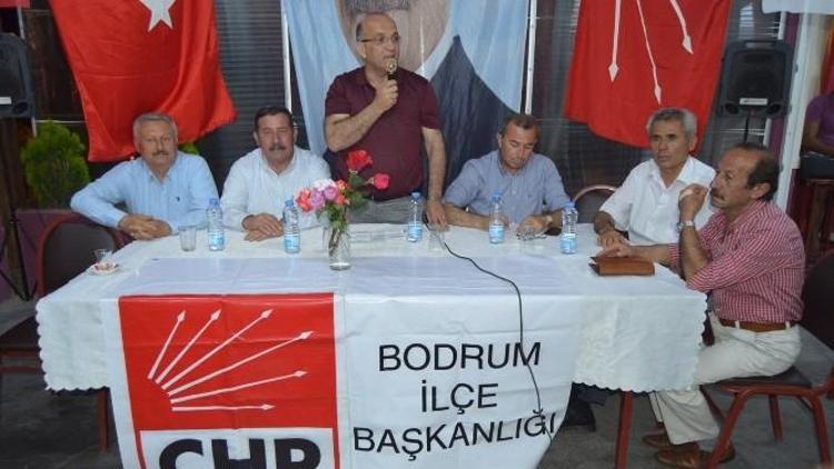 CHP Bodrum Konacık Mahallesinde Konuştu