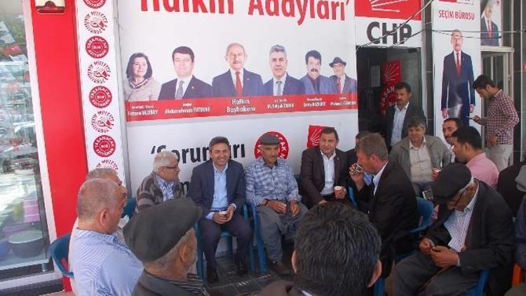 AK Parti’li Aydın, CHP Seçim Bürosu’nu Ziyaret Etti