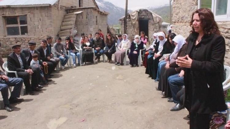 HDP Milletvekili Adayı Köylülerle Yer Sofrasında