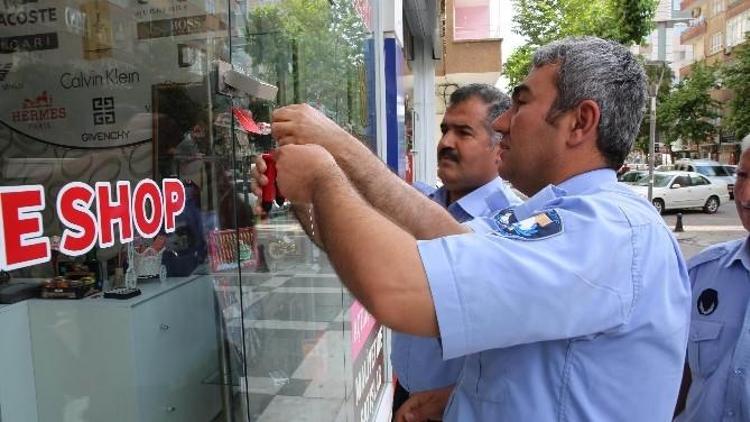 Haliliye’de Ruhsatsız İş Yeri Mühürlendi