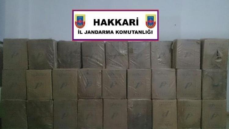 Hakkari’de 67 Bin Paket Kaçak Sigara Ele Geçirildi