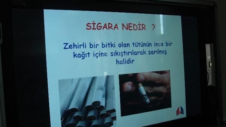 Öğrencilere Sigaranın Zararları Anlatıldı