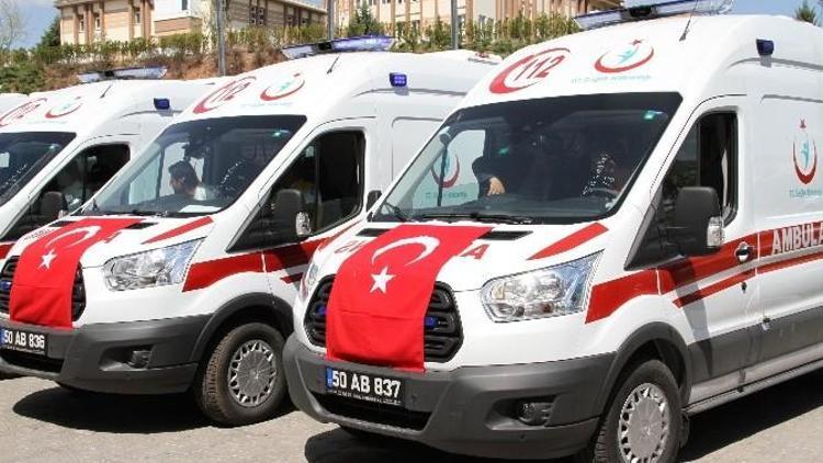 Sağlık Bakanlığı’ndan Nevşehir’e 7 Yeni Ambulans