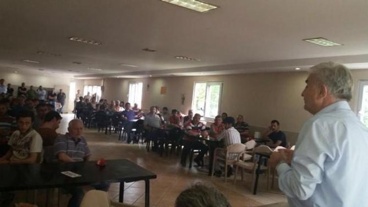 CHP Adayı Teber İşçilerle Yemek Yedi