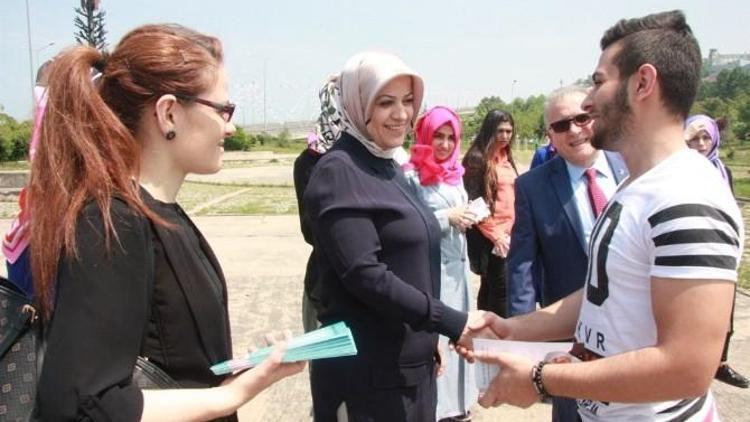 AK Parti Trabzon Milletvekili Adayı Ayşe Sula Köseoğlu, Seçim Çalışmalarını Ortahisar’da Sürdürdü