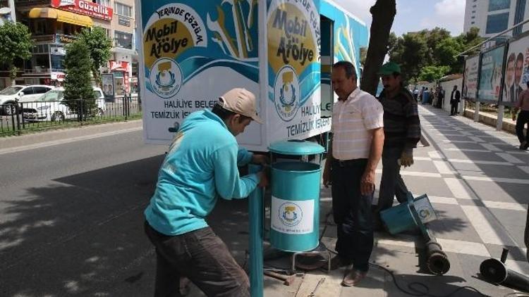 Haliliye Belediyesi Çöp Kutularını Yeniledi