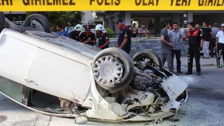 Polisten Kaçarken Kaza Yapan Otomobilden Uzun Namlulu Silah Çıktı