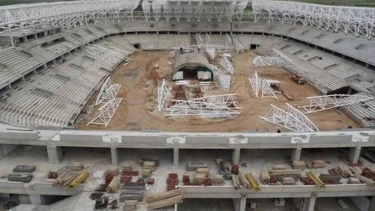 Malatya Arena’da Kaba İnşaat Tamamlandı