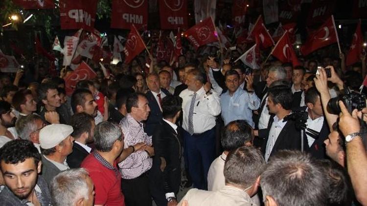 MHP Grup Başkan Vekili Oktay Vural’dan Çan’da Gece Mitingi