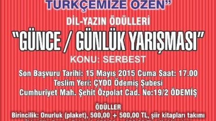 Ödemiş’te Recep Savaş Başsoy Türkçemize Özen Dil Yazın Ödülü”