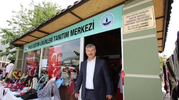 Saruhanlı’da Halk Eğitim Ürünleri Tanıtım Merkezi Açıldı