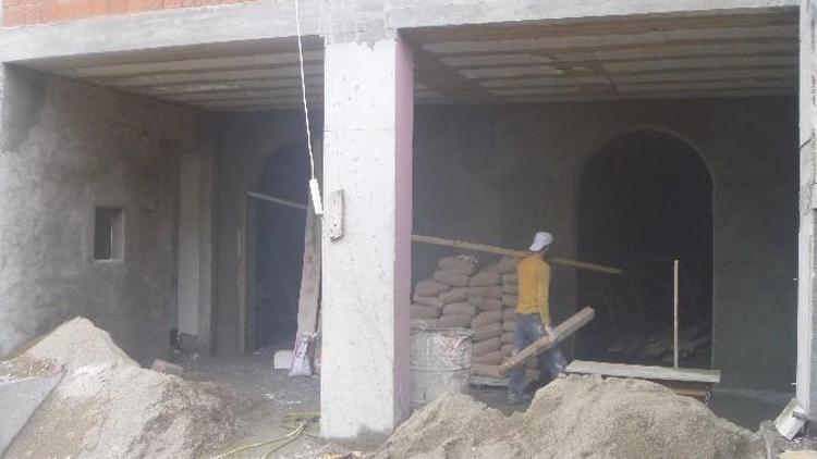 Kayı Boyu Camii’nde İnşaat Çalışmalar Devam Ediyor